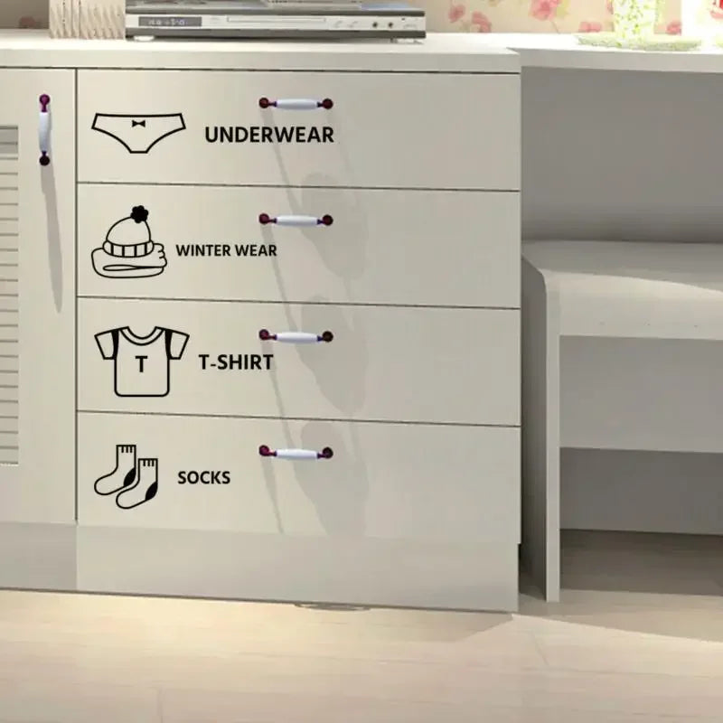 Home Decor Wardrobe Organizer Sticker