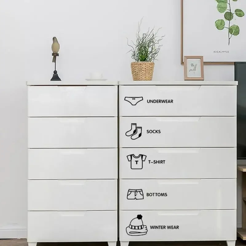 Home Decor Wardrobe Organizer Sticker