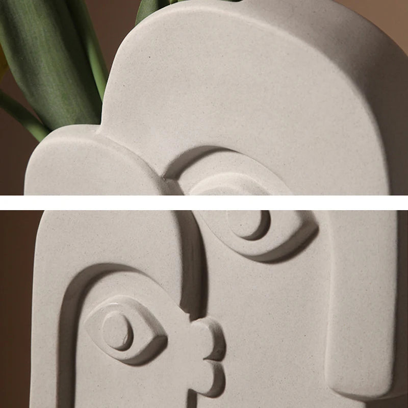 Ceramic Face Vase