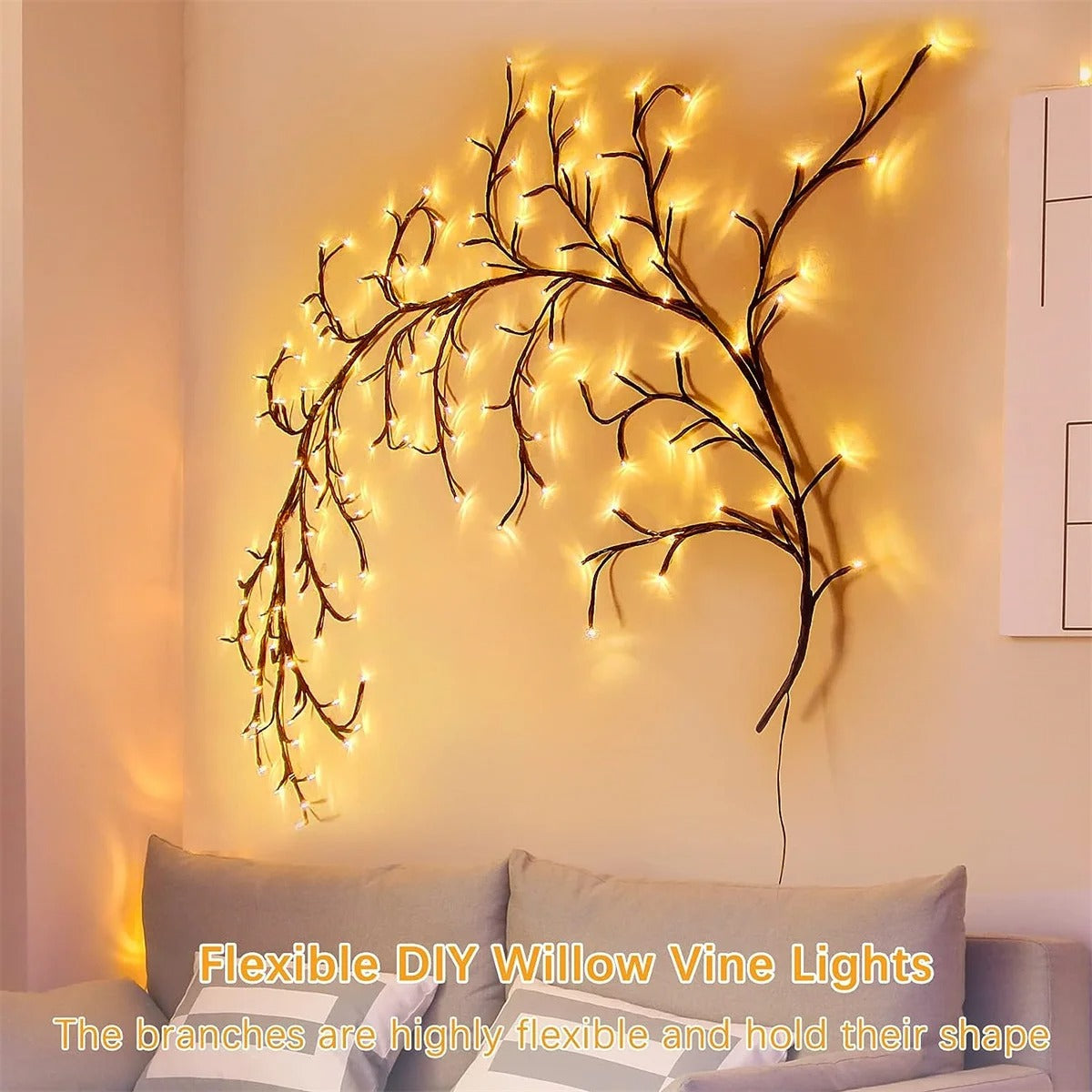 Willow Vine Branch Light Wall Decor