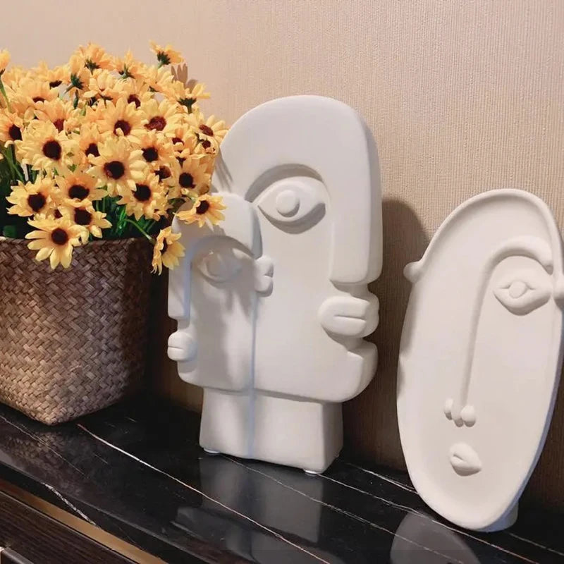 Ceramic Face Vase