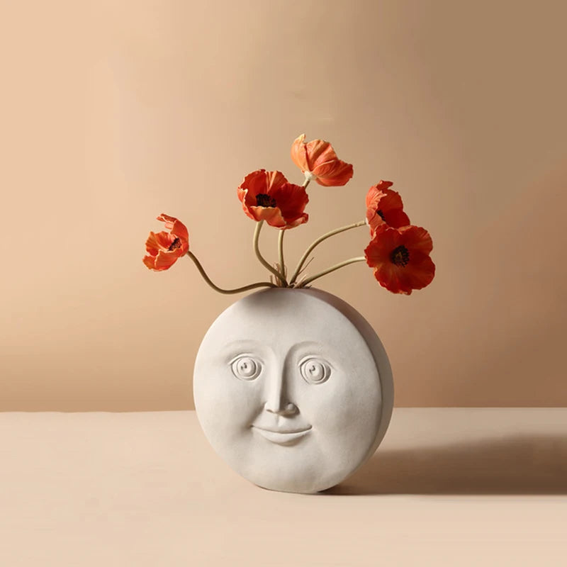 Ceramic Face Vase