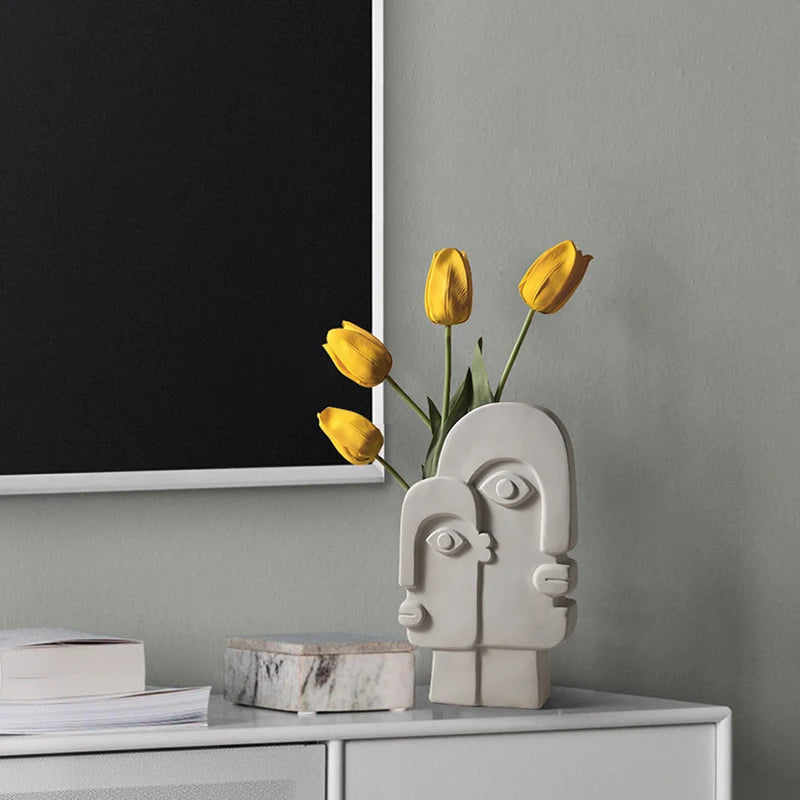 Ceramic Face Vase