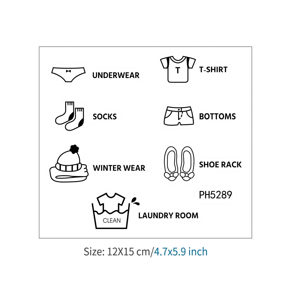 Home Decor Wardrobe Organizer Sticker
