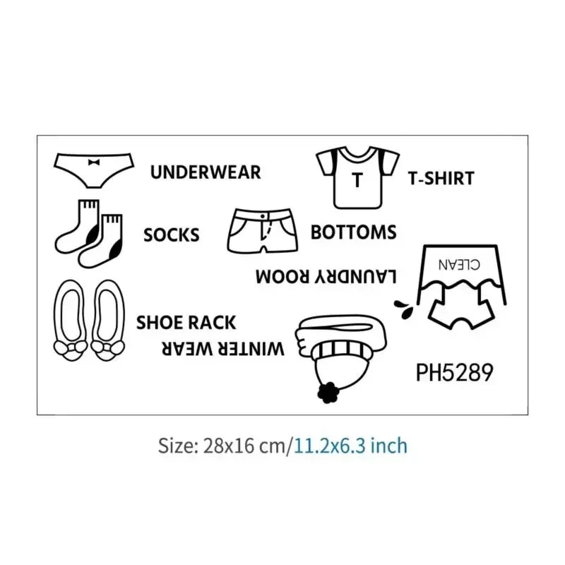 Home Decor Wardrobe Organizer Sticker